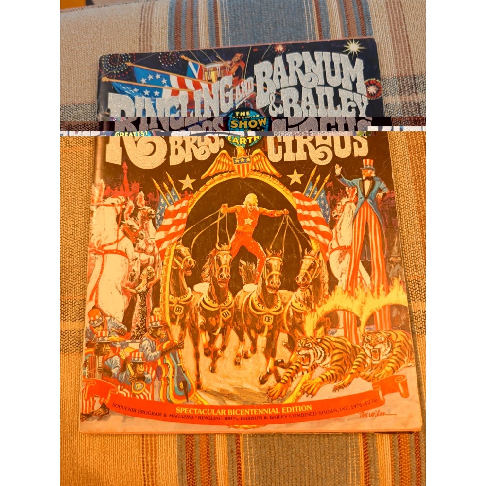 Vintage 1976 Ringling Brothers Barnum Bailey Circus Souvenir Program Book